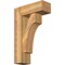 Ekena Millwork Westlake Block Rough Sawn Bracket w/ Offset Brace, Western Red Cedar, 8"W x 22"D x 34"H BKT0806X22X34WTL05RWR - alternate 1